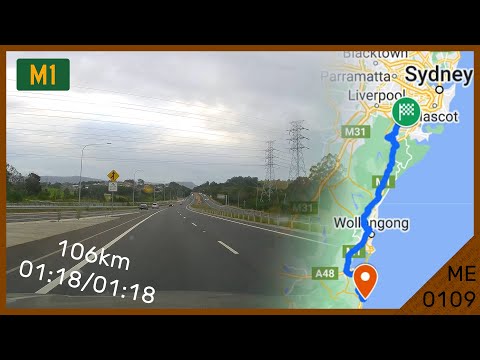 Kiama to Sydney Time Lapse! (via M1 Princes Motorway)