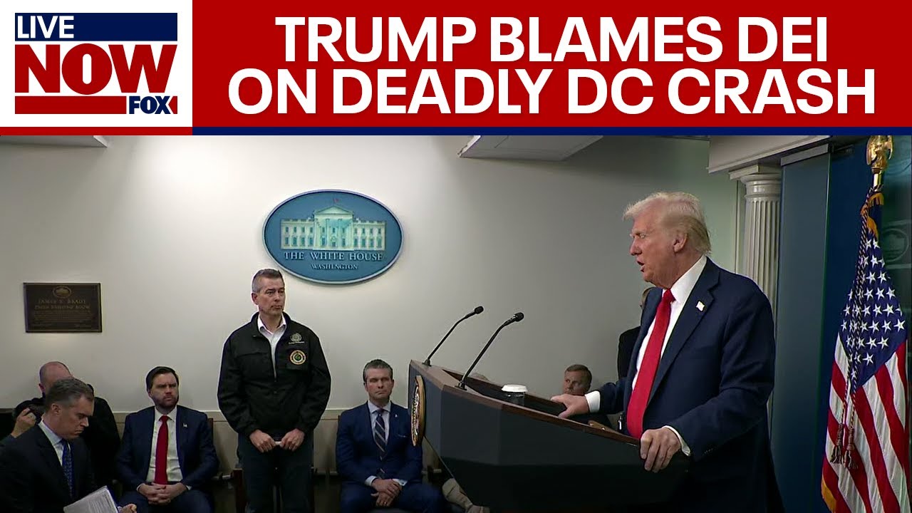 DC CRASH: President Trump blames DEI, poor hiring standards in government on midair collision