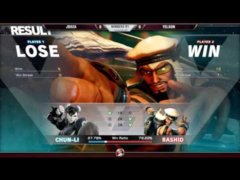 VS WEEKLY 3/25/16 - WINNERS R1 - JDOZA (CHUN-LI) vs. YELSON (RASHID) - STREET FIGHTER V