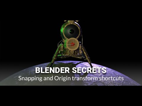 Daily Blender Secrets - Snapping and Origin transform shortcuts