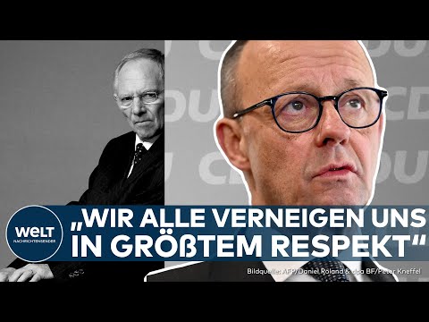 MERZ TRAUERT UM SCHÄUBLE: "Verliere meinen engsten Freund und Ratgeber" | WELT DOKUMENT