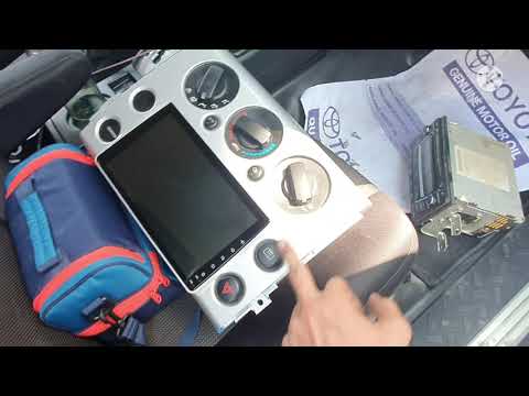 factory radio replacement into aftermarket head unit Android Toyota FJ