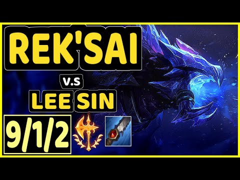 DOUBTFULL (REK'SAI) vs LEE SIN - 9/1/2 KDA JUNGLE GAMEPLAY - NA Ranked GRANDMASTER