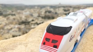 preview picture of video 'Plarail Shinkansen E926 East I visit The Citadella, Gozo, Malta  (00788)'
