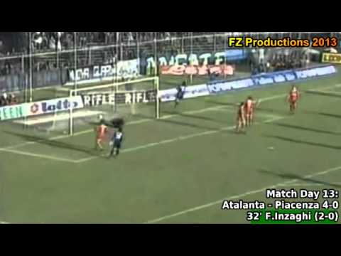 Serie A 1996-1997, day 13 Atalanta - Piacenza 4-0 (F.Inzaghi 2nd goal)
