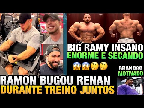 RAMON BUGOU O RENAN COM SEU PUMP - BIG RAMY SHAPE ATUAL ABSURDO - BRANDÃO MOTIVADO RUMO AO OLYMPIA