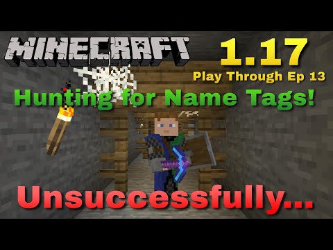 Hunting for Name Tags (unsuccessfully)! + Updates - Minecraft 1.17 Play Through Ep 13