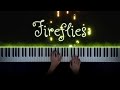 Owl City - Fireflies | Piano Cover with Strings (with Lyrics & PIANO SHEET)