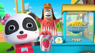 Download lagu Anak-anak Yuk Datang Beli Popcorn Yang Sangat Enak | Lagu Anak-anak | BabyBus Bahasa Indonesia mp3