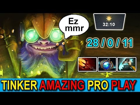No One Can Stop This Tinker !!! 28 Kills in 32 Minutes Incredible Tinker Pro Game Play Dota 2 7.22h