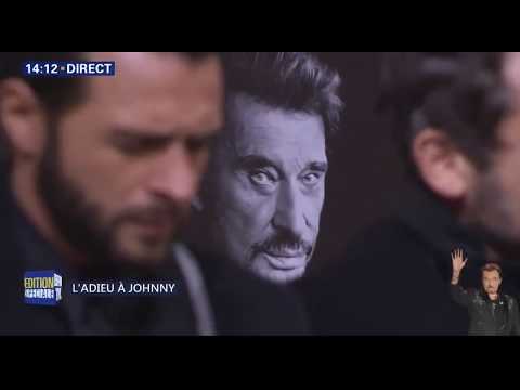 Hommage musical acoustique de Johnny HALLYDAY à l'église de la madeleine sans les commentaires
