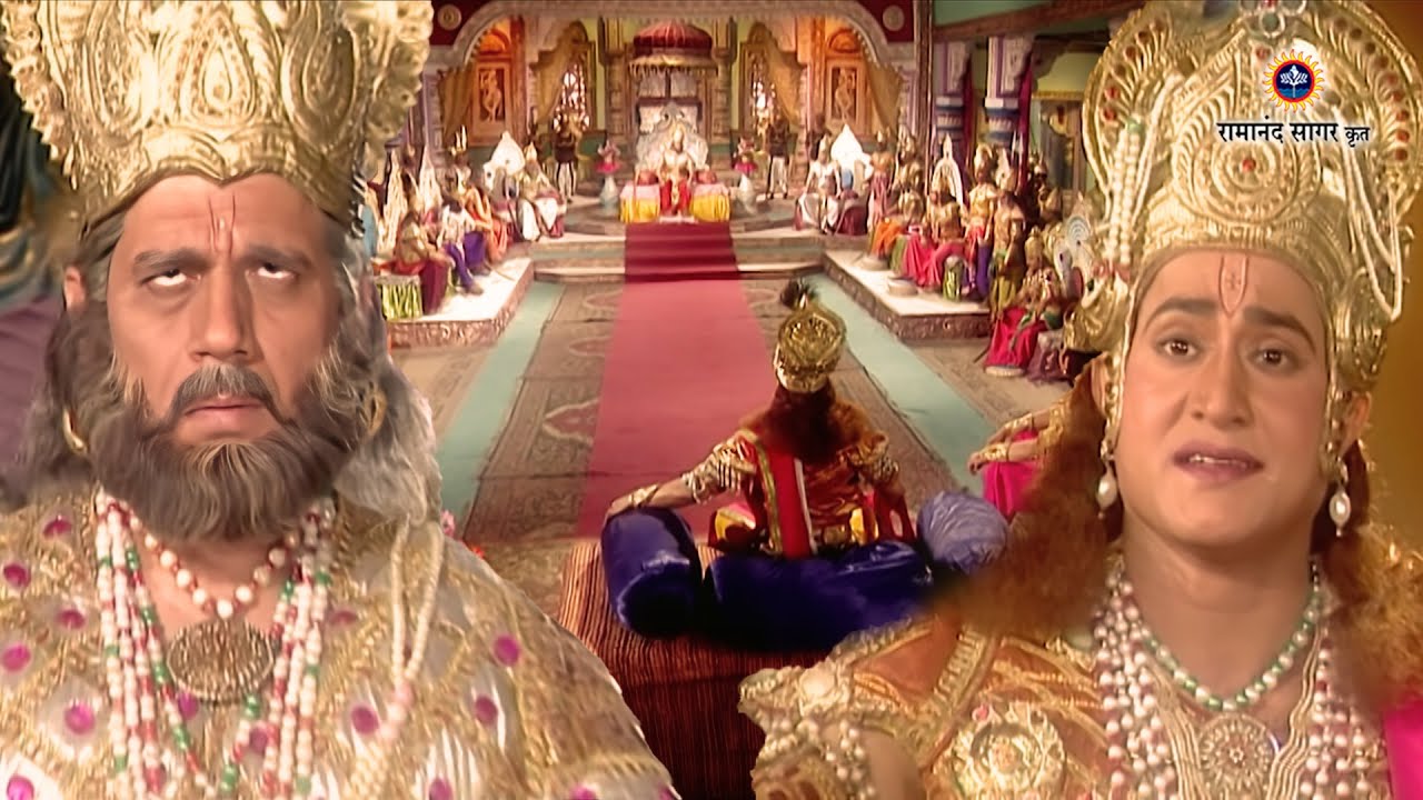 श्री कृष्ण भाग 145 - श्री कृष्ण शांति दूत बनकर पहुँचे हस्तिनापुर | कर्ण की कथा । रामानंद सागर कृत