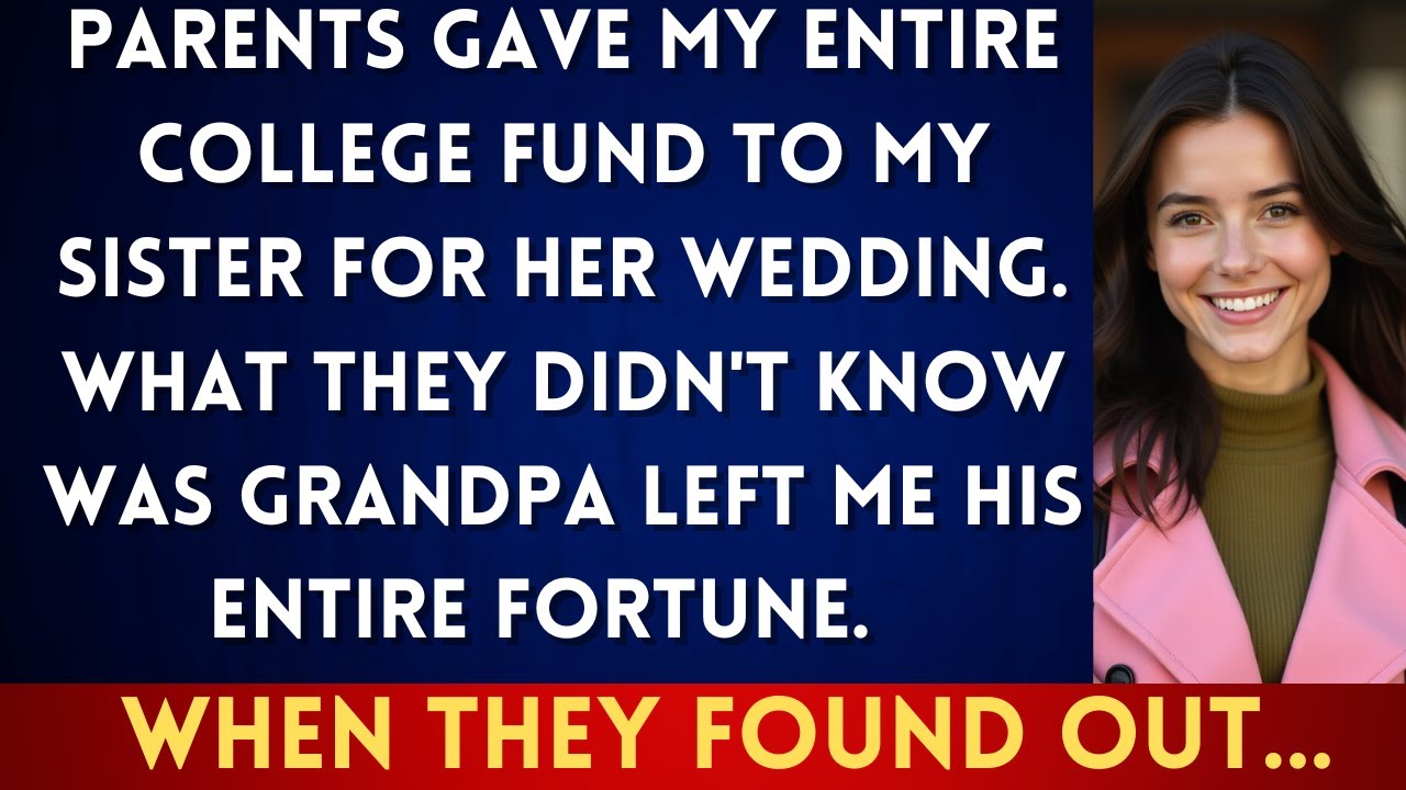 My Parents Gave My College Fund To My Sister, But Grandpa Had A Secret Plan...