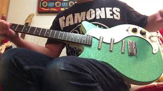 Video thumbnail for Danelectro DC-3 Aqua Sparkle Guitar 1st Reissue Korea Select-O-Matic by johnnyangel69