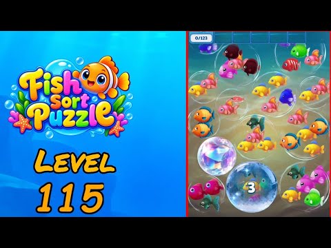Fish Sort Puzzle Level 115 Walkthrough thumbnail