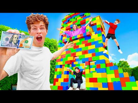 LAST TO LEAVE GIANT LEGO HOUSE WINS $10,000!