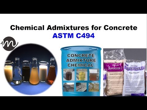 Types of concrete admixture