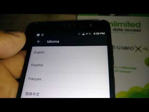 ZTE Grand X 4 Swap language from Spanish to English