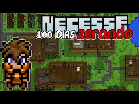 PASSEI 100 DIAS NO MINECRAFT 2D | NECESSE | EM DUO! @Skyvitor