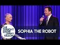 Sophia the Robot and Jimmy Sing a Duet of "Say Something"
