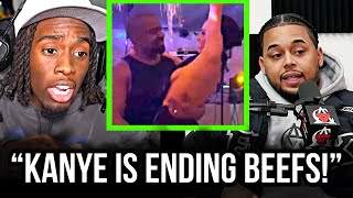 &quot;I Love Happy Kanye!&quot; - Kai Cenat and Kanye West END Beef To Preview Bully Album Stream