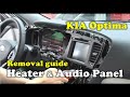 Audio And Heater Control Panel Meter Removal Guide KIA Optima TF 2011 2016