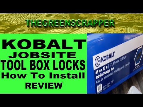 KOBALT JOBSITE BOX LOCKS - MASTER LOCK # HOW TO INSTALL + REVIEW - LOWES TOOLBOX INSTALLATION (KOBALT JOBSITE BOX LOCKS - MASTER LOCK # HOW TO INSTALL + REVIEW - LOWES TOOLBOX INSTALLATION)