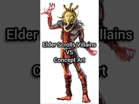 Elder Scrolls Villans VS Concept Art #vs #tes #skyrim #morrowind #oblivion #conceptart #comparison