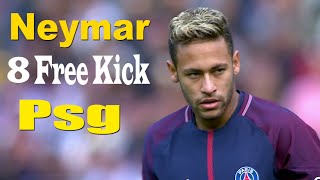 Neymar 8 Free Kick Goals for Psg