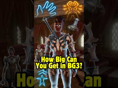 How BIG Can You Get in Baldur's Gate 3?
