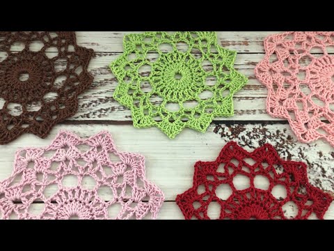How to crochet doilies for beginners! EASY pattern and tutorial