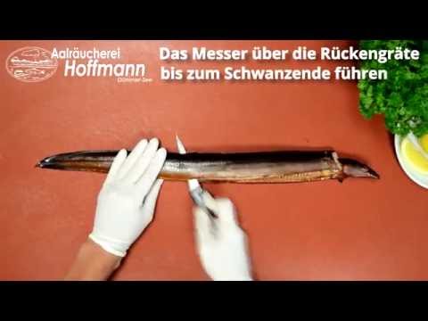 Aal filetieren | Aal-& Forellenräucherei Hoffmann
