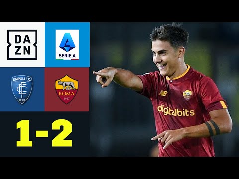 Trotz Elfmeter-Fehlschuss - Dybala & Abraham reichen der Roma: Empoli - AS Rom 1:2 | Serie A | DAZN