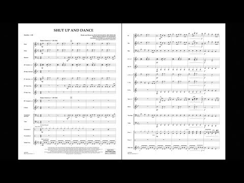 Shut Up and Dance arranged by Michael Sweeney