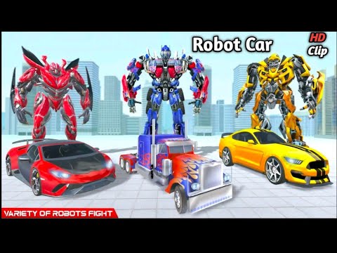 Tank Robot Car Game 2023 Robot  Airplane Games Flying Robot Truck Game: Multi Robot Battle Save City
