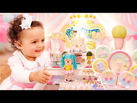 Bella Fez 1 Ano - Festa de Aniversário com Tema Circo e Candy Colors