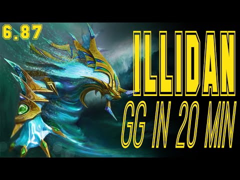 Dota 2 - ILLIDAN Morphling 8700MMR  (GG in 20 MIN) RATED! 6.87 patch  / Dat Game !