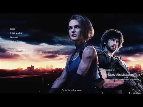 Resident Evil 3 Remake Theme in RE2 menus!
