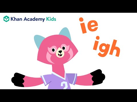 Words with -ie and -igh | Vowel Teams | Learn to Read with Khan Academy Kids