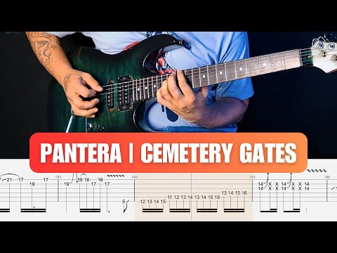 Pantera - Cemetery Gates Guitar Solo Lesson With Guitar Tab