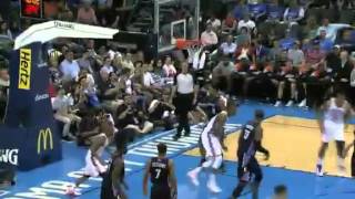 preview picture of video 'Jamming Jones Makes a GREAT SWIFT   Bobcats Vs Oklahoma City Thunder   10   17   2012   NBA Preseaso'