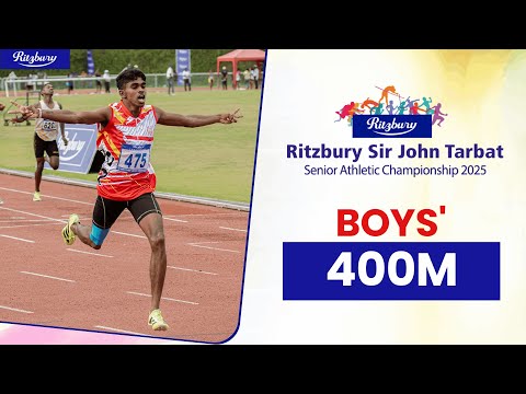 400m Boys' Finals - 93rd Ritzbury Sir John Tarbat Senior Athletic Championship 2025