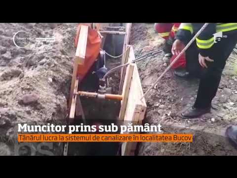 Un tânăr din Prahova a fost îngropat sub pământ în timp ce lucra la sistemul de canalizare