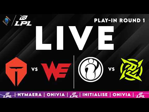 LPL 2025 Live Split 1 | LPL English Playoffs with Nymaera & Initialise TES vs WE | IG vs NIP