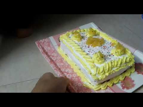 yummy pineapple cake at home by cooking with huda