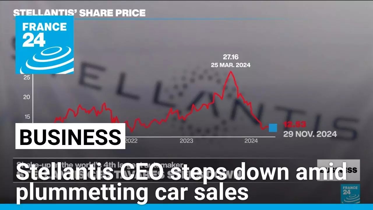 Stellantis CEO Carlos Tavares resigns amid plummeting vehicle sales • FRANCE 24 English
