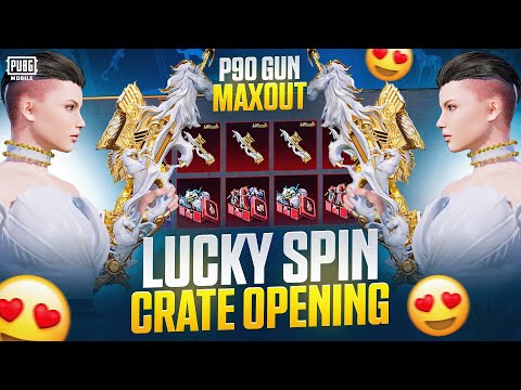 😱NEW P90 MAXED LUCKY SPIN CRATE OPENING