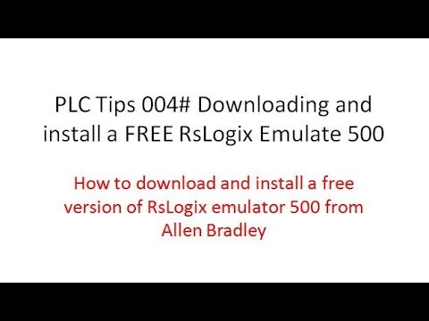 setting up rslogix 500 emulator