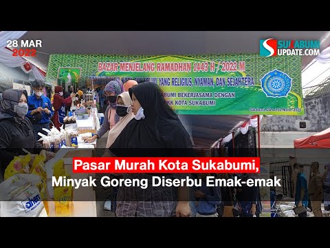 Pasar Murah Kota Sukabumi, Minyak Goreng Diserbu Emak-emak