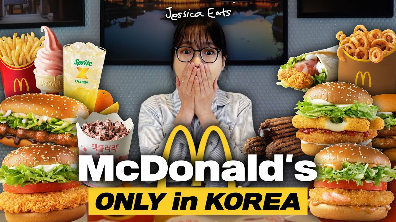 [EN/ES/JP/ID SUB] Tried all the Korea EXCLUSIVE menus at Hanok McDonald's